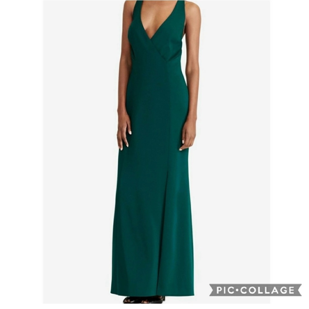 Lauren by Ralph Lauren Women’s Evening Formal Dress Size 4 Forest Green Maxi